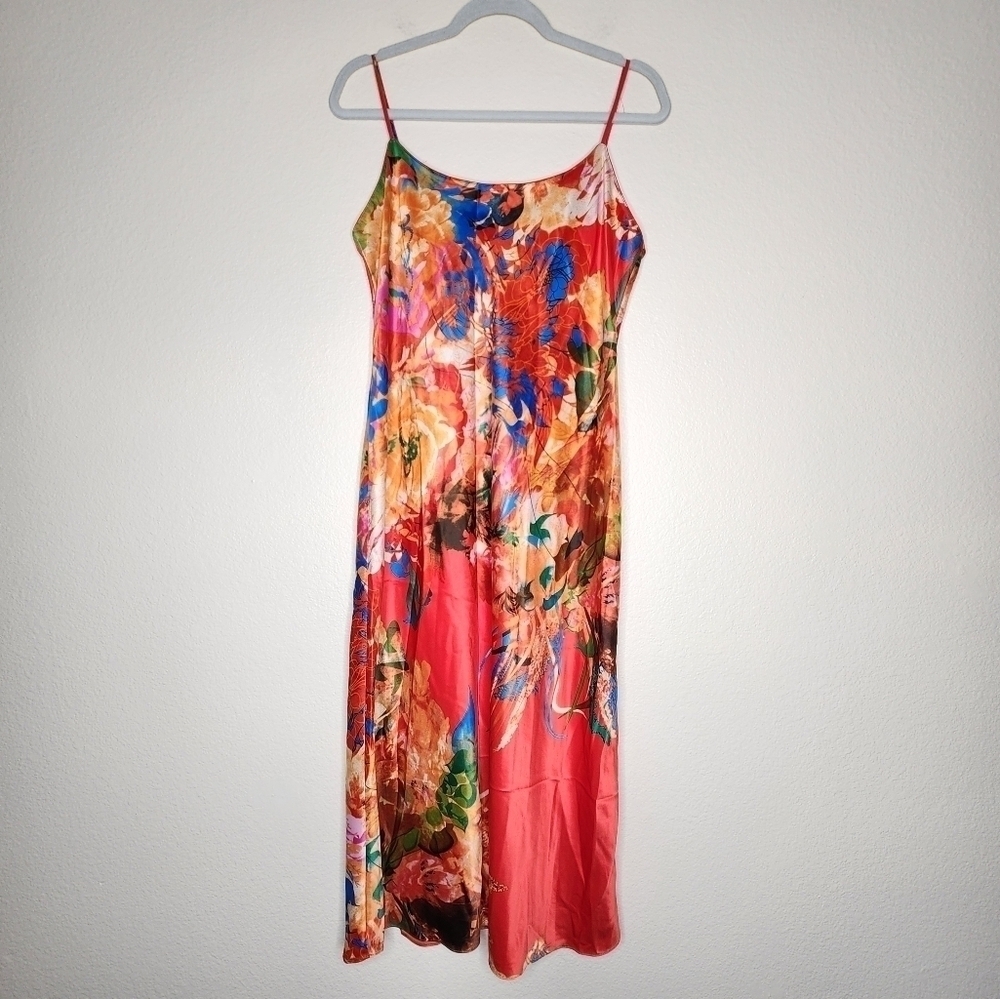 Natori Satin Slip Lounge Night Dress M